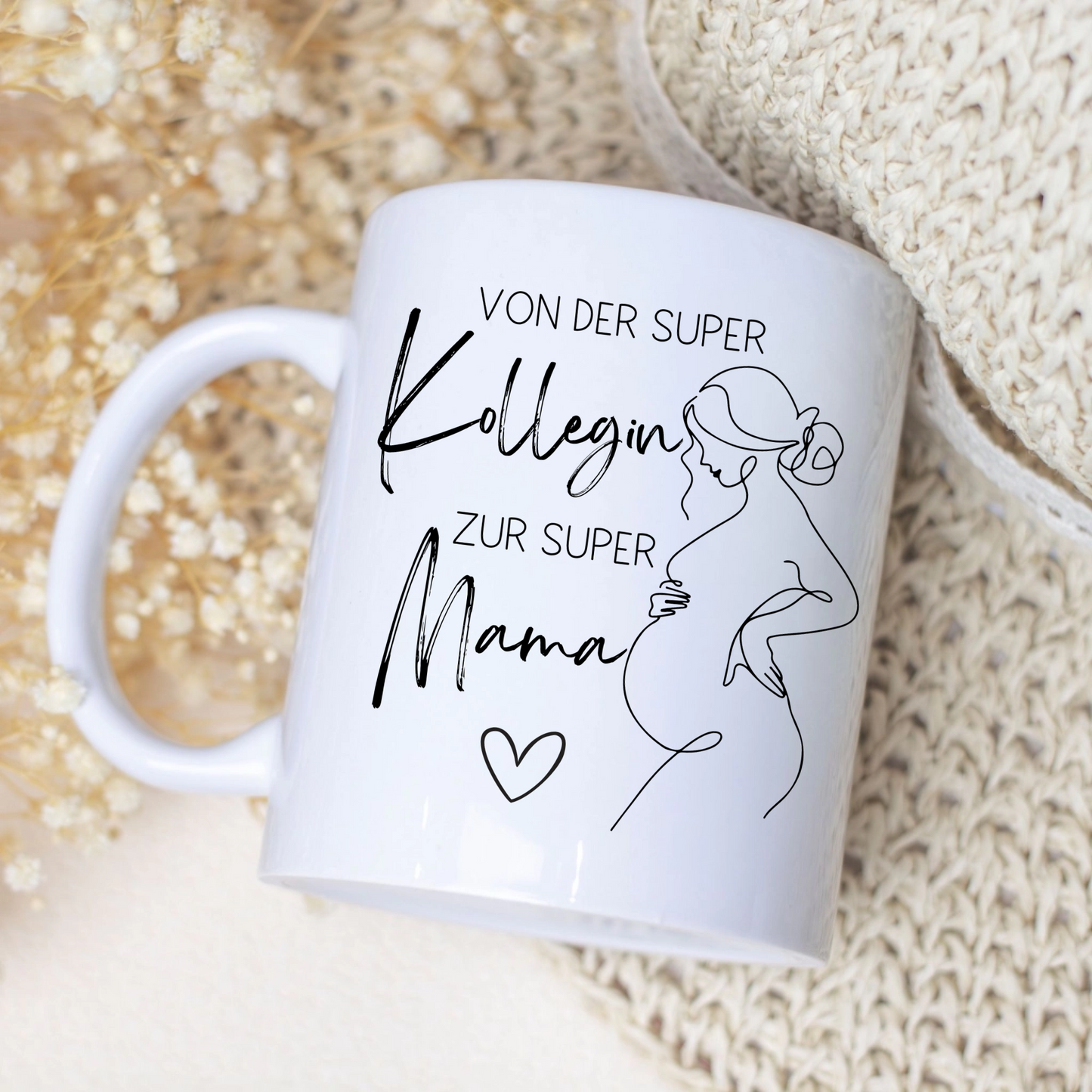 Die perfekte Tasse zum Mutterschutz – Von der super Kollegin zur super Mama