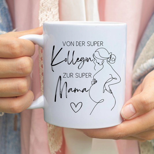 Die perfekte Tasse zum Mutterschutz – Von der super Kollegin zur super Mama