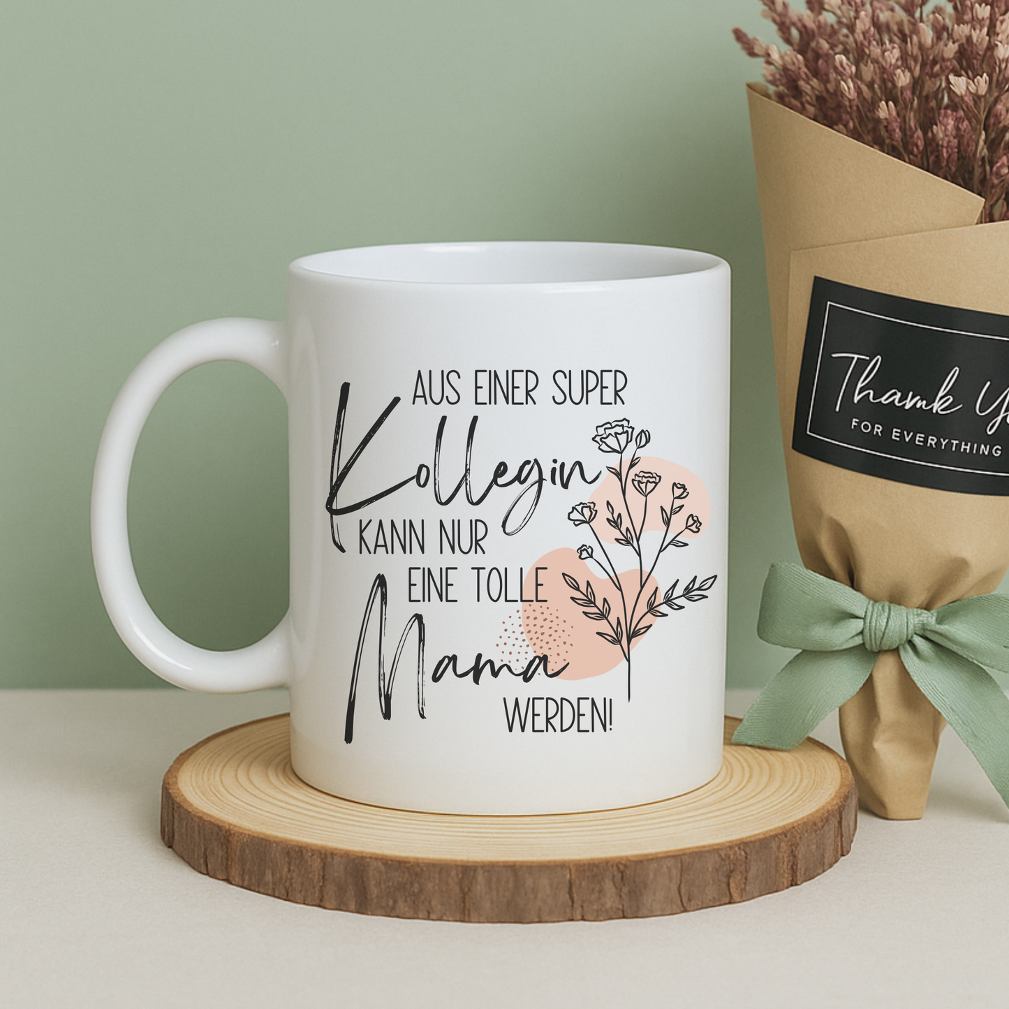 Tasse zum Mutterschutz im Boho-Design