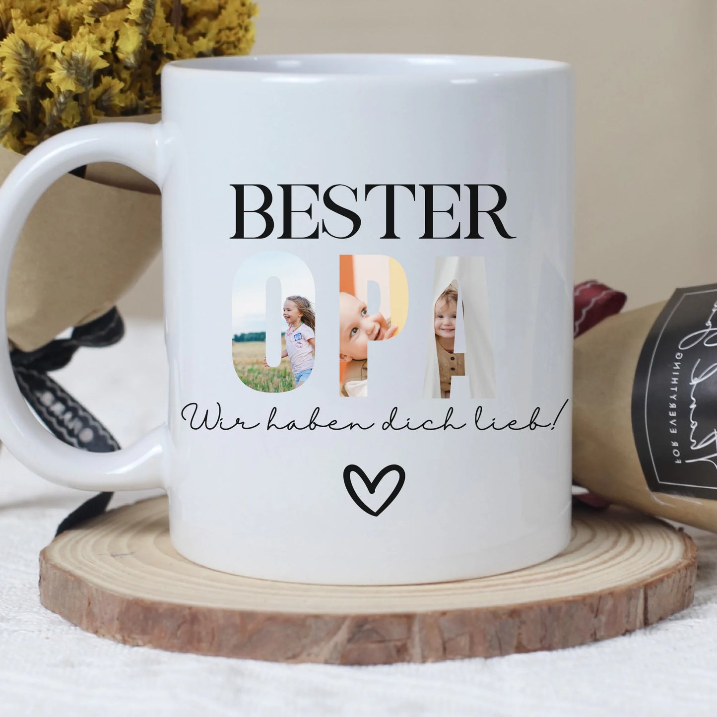 Etsy Fotos Tassen - weiß