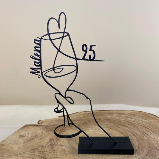 3D-Aufsteller, Weinglas