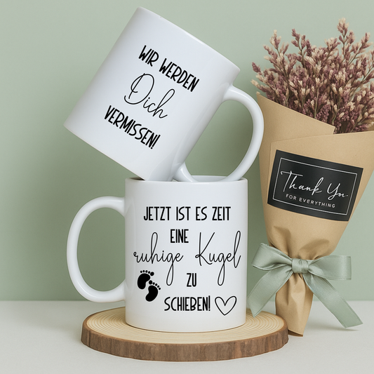 Die perfekte Tasse zum Mutterschutz, ruhige Kugel schieben