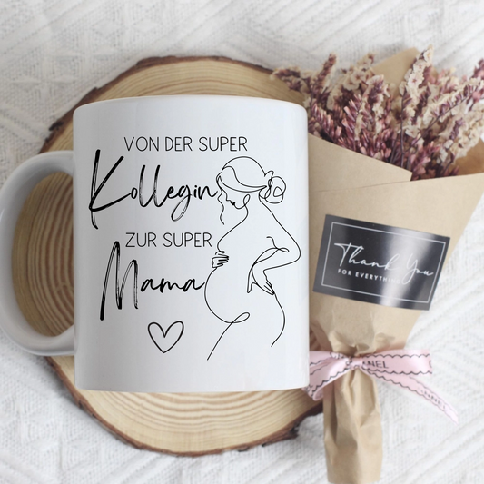Die perfekte Tasse zum Mutterschutz – Von der super Kollegin zur super Mama
