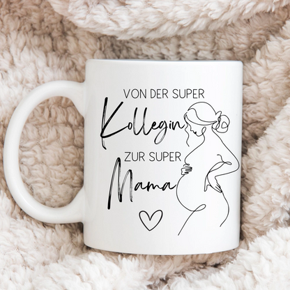 Die perfekte Tasse zum Mutterschutz – Von der super Kollegin zur super Mama