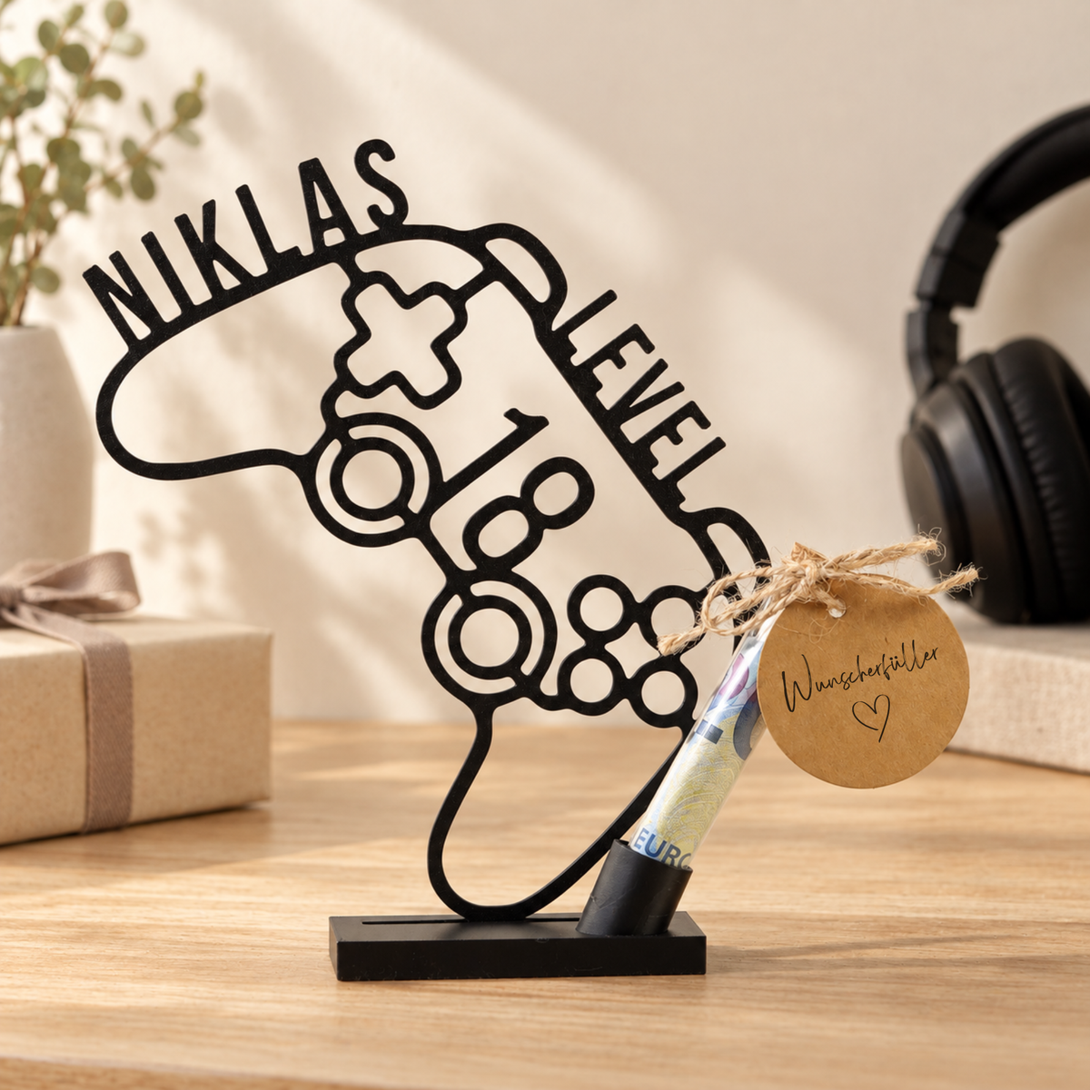 Geldgeschenk zum 18. Geburtstag für Gamer, personalisierter Controller