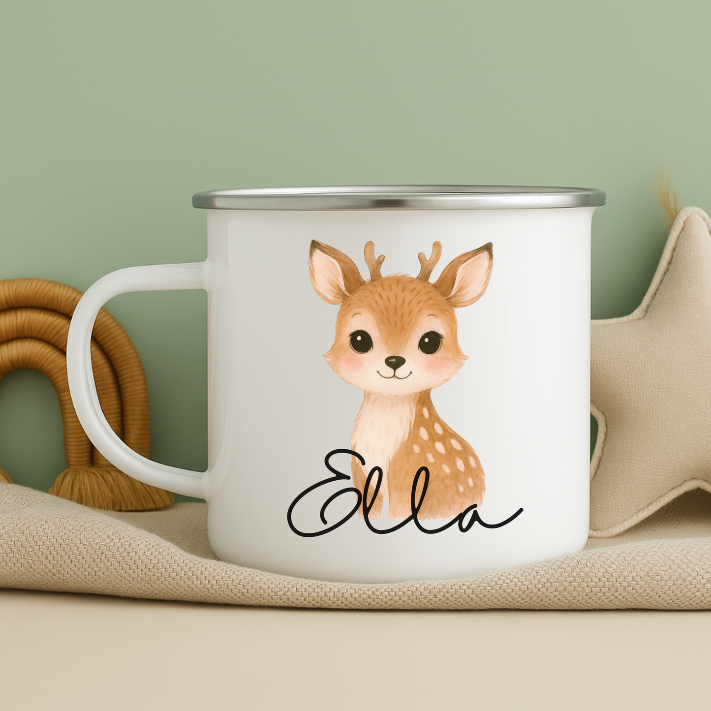 Emaille Tasse für Kinder