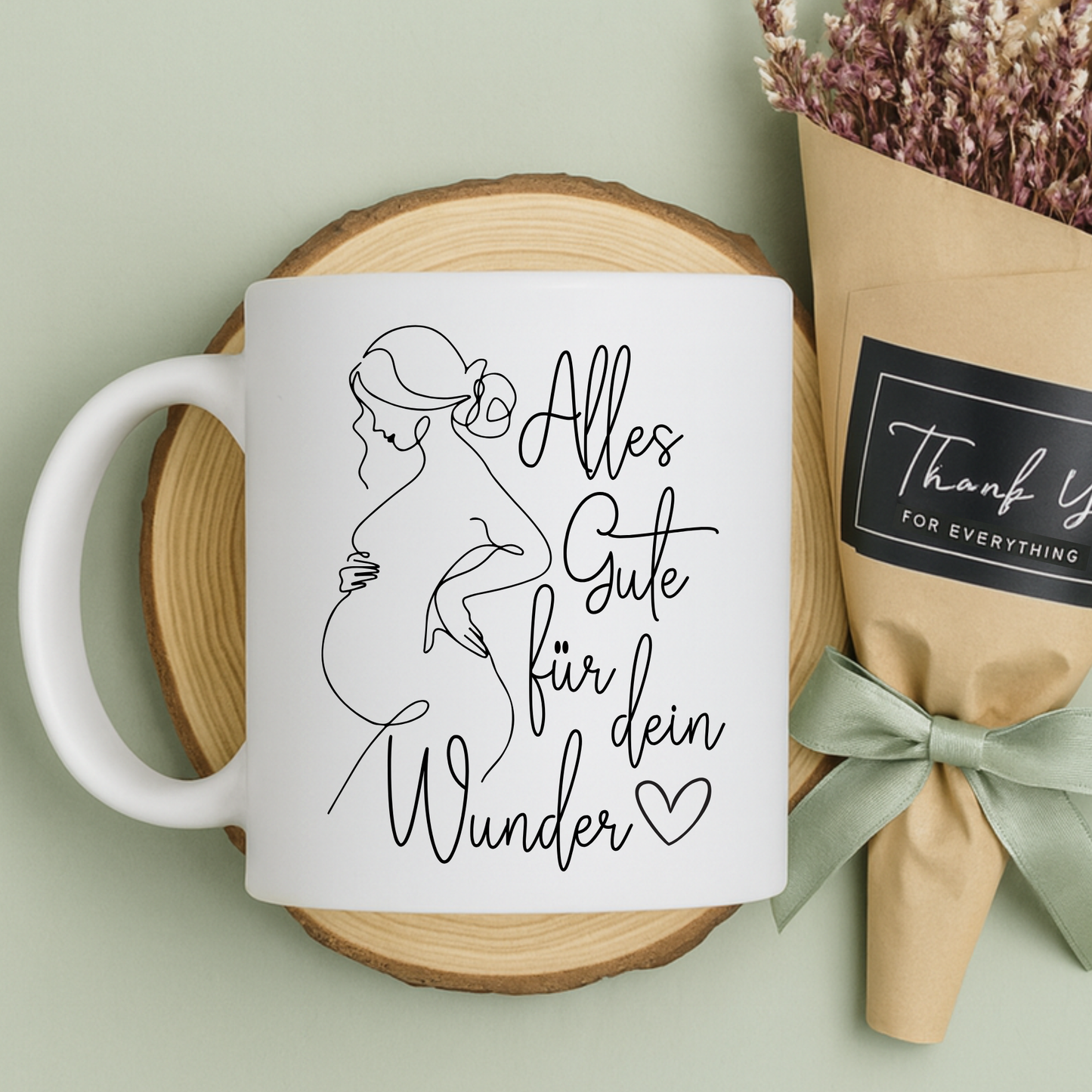 Tasse zum Mutterschutz - Alles Gute für dein Wunder