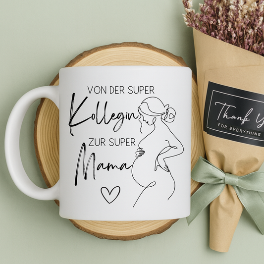 Die perfekte Tasse zum Mutterschutz – Von der super Kollegin zur super Mama