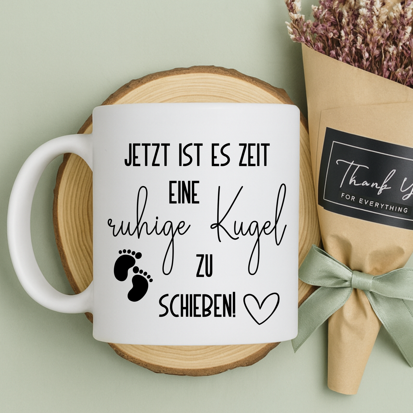 Die perfekte Tasse zum Mutterschutz, ruhige Kugel schieben