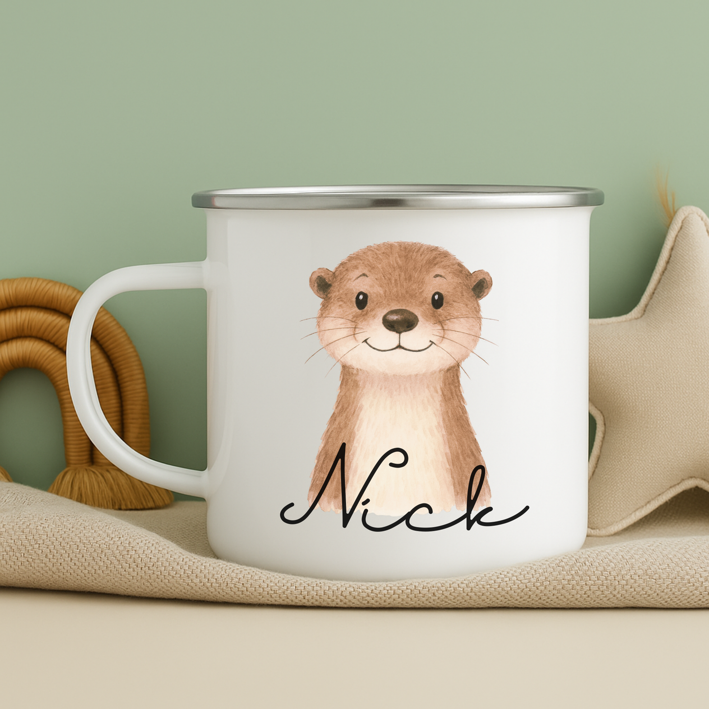 Emaille Tasse für Kinder