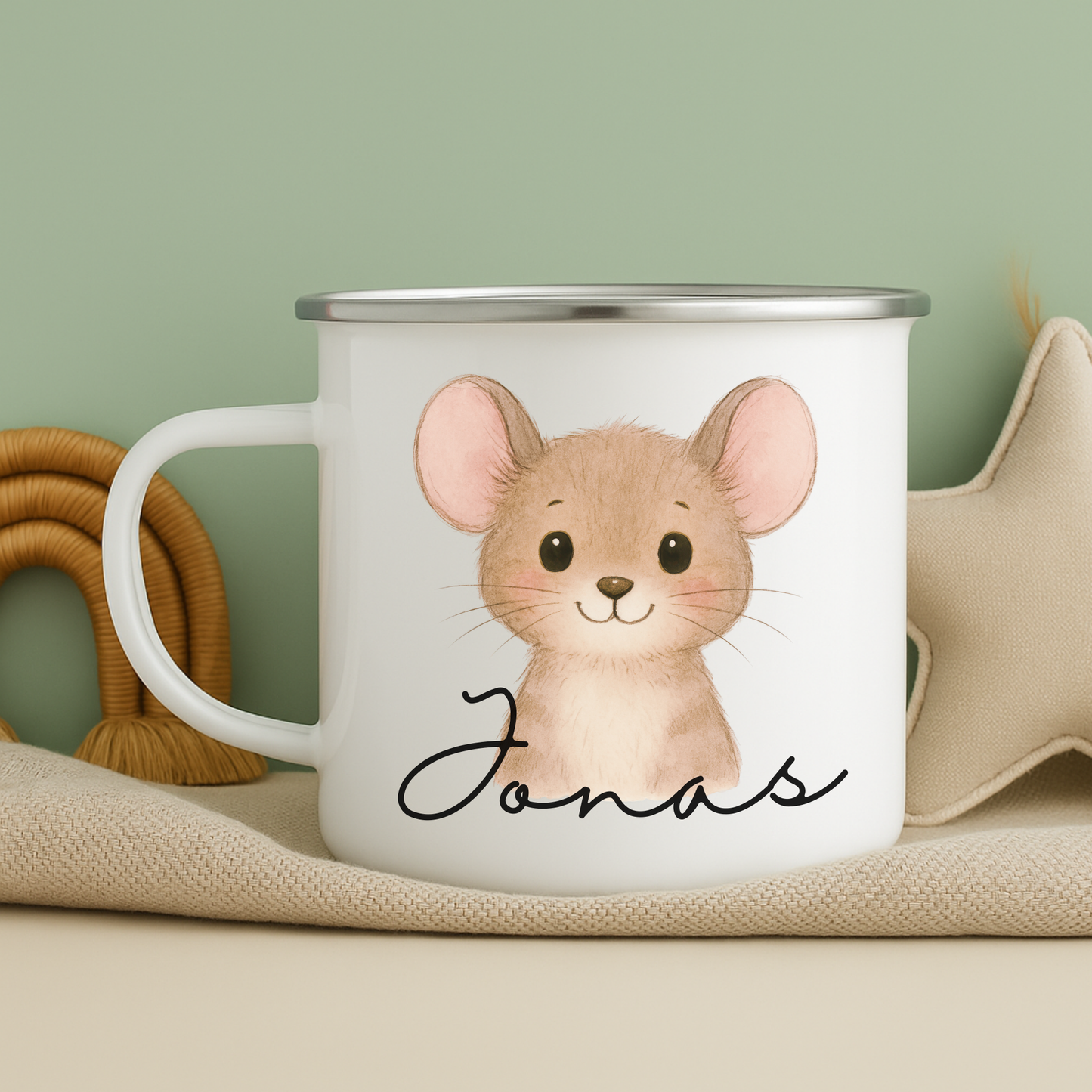 Emaille Tasse für Kinder