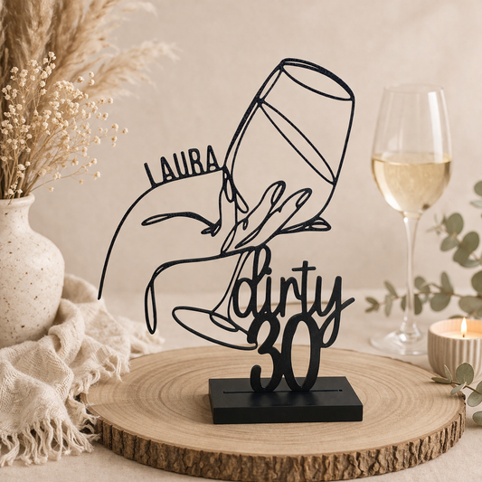 3D-Aufsteller, Weinglas 2