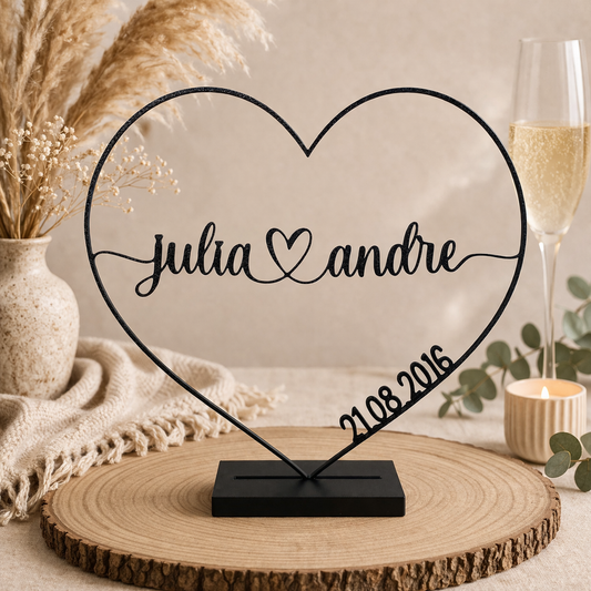 3D-Aufsteller, Herz für Paare