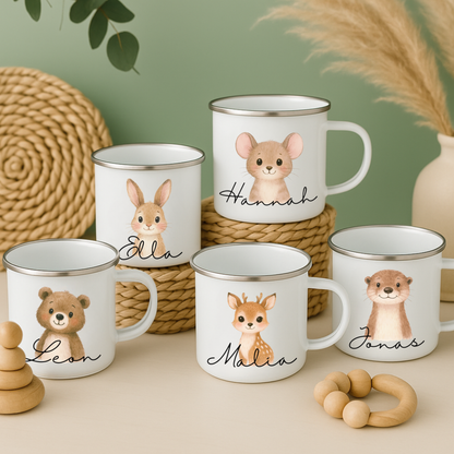 Emaille Tasse für Kinder