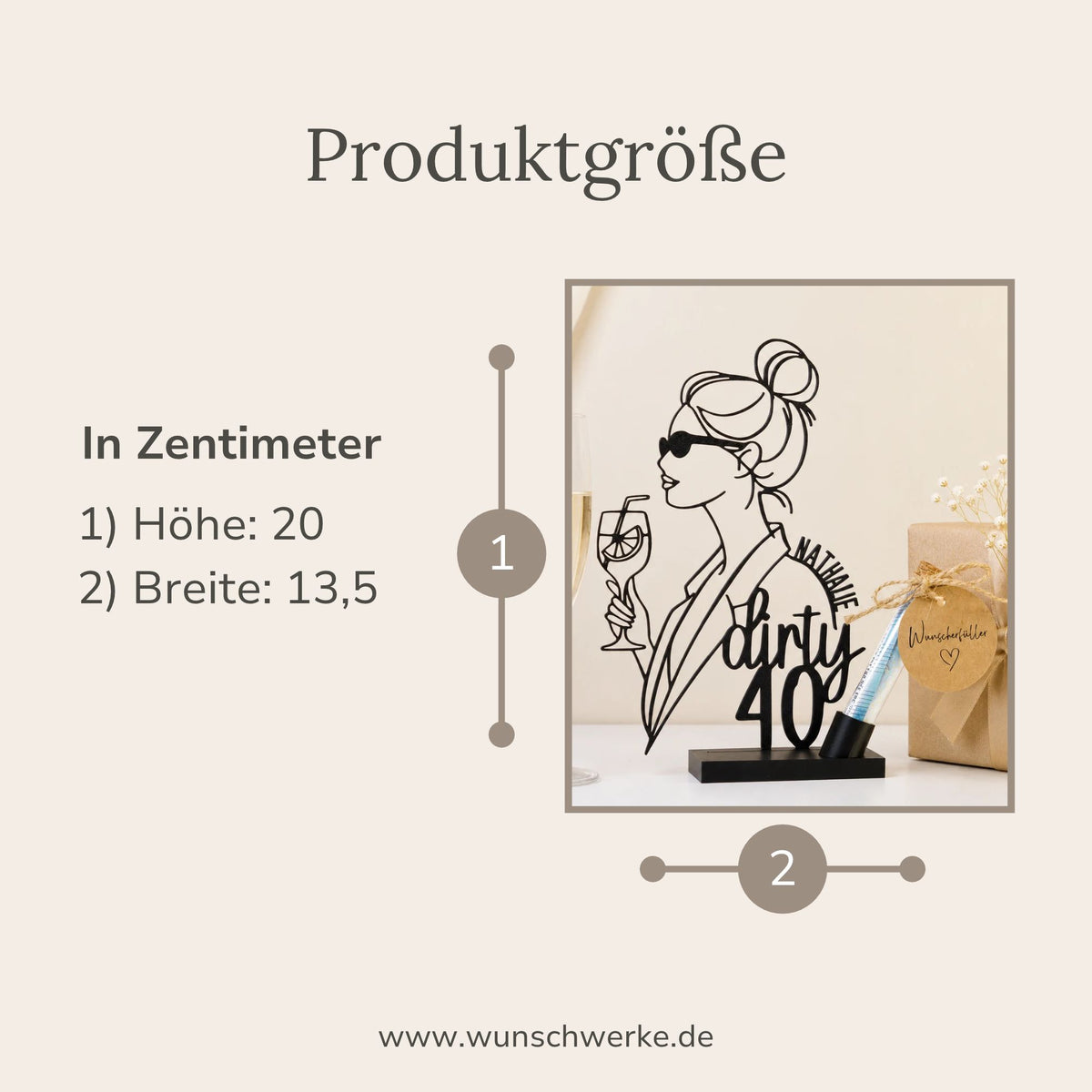 Geldgeschenk für Frauen - Frau mit Dutt und Cocktail