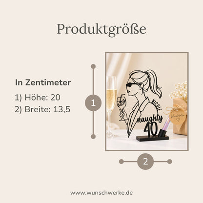 Geldgeschenk für Frauen - Frau mit Zopf und Cocktail