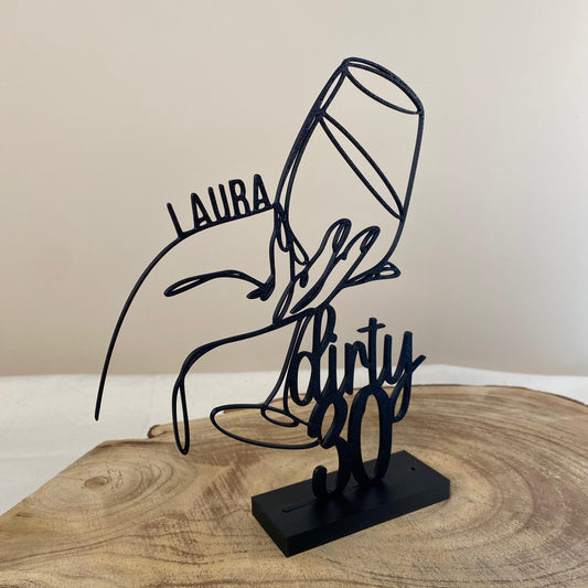 3D-Aufsteller, Weinglas 2