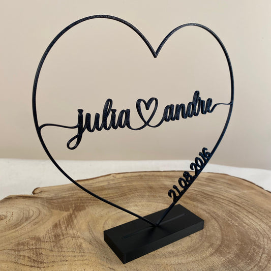 3D-Aufsteller, Herz für Paare