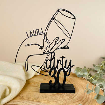 3D-Aufsteller, Weinglas 2