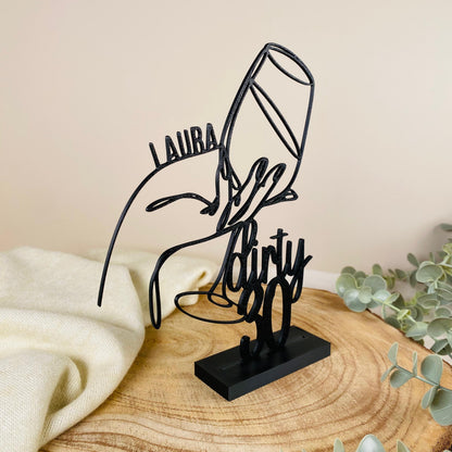 3D-Aufsteller, Weinglas 2