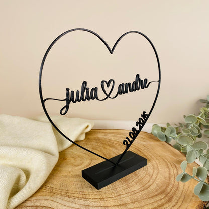 3D-Aufsteller, Herz für Paare